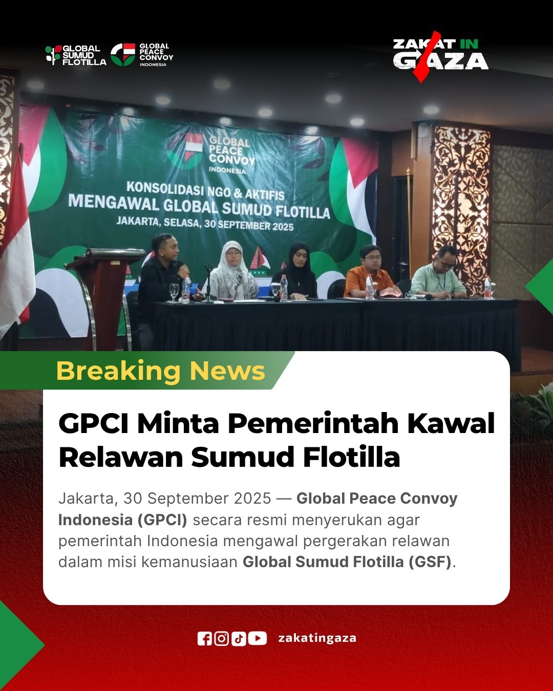 SELURUH KAPAL GSF TELAH DI BAJAK DAN 443 AKTIVIS TELAH DICULIK