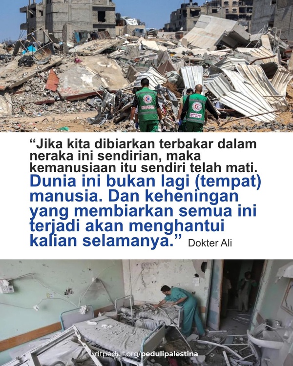 APAKAH TUHAN BISA MENYELAMATKANYA?ALI, DOKTER DI TENGAH “NERAKA” GAZA