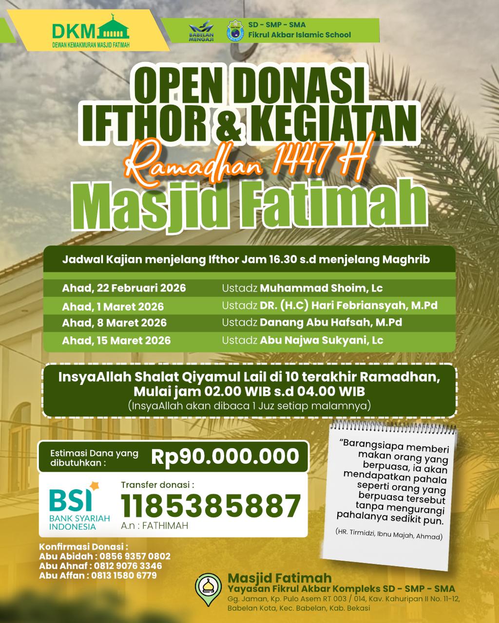 MASJID IDEALNYA BUKAN SEKEDAR PENGINSPIRASI NILAI, TETAPI PELAKU PERADABAN